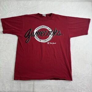 VTG The Game University of South Carolina Red Short Sleeve Graphic Shirt Men's L